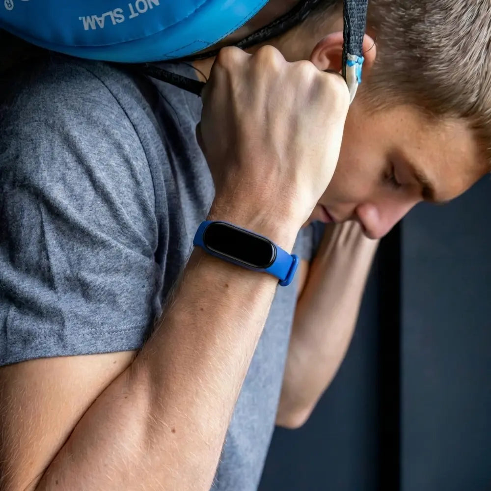Bracelet silicone Xiaomi Mi Band 6 (bleu)