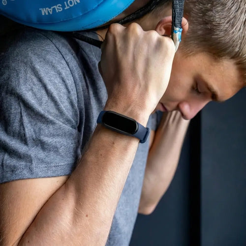 Bracelet silicone Xiaomi Mi Band 6 (bleu foncé)