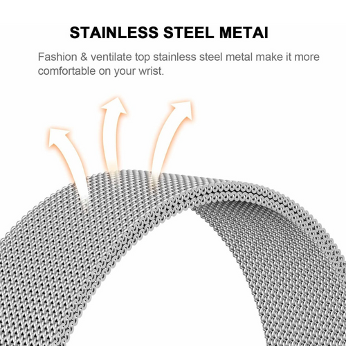 Bracelet Milanais Fossil Gen 5e 44mm (argent)