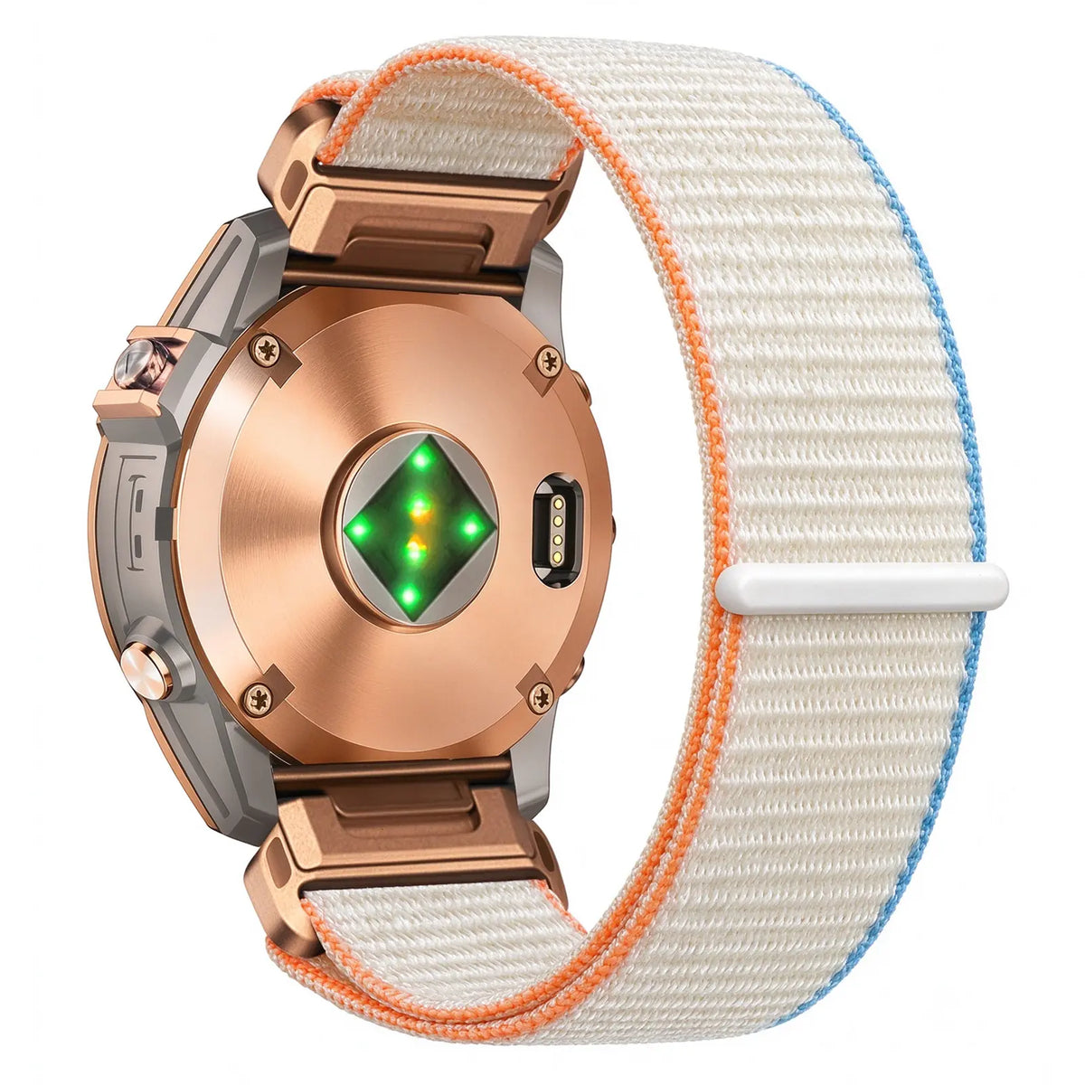 Bracelet nylon premium Garmin Instinct E - 40mm (blanc crème)