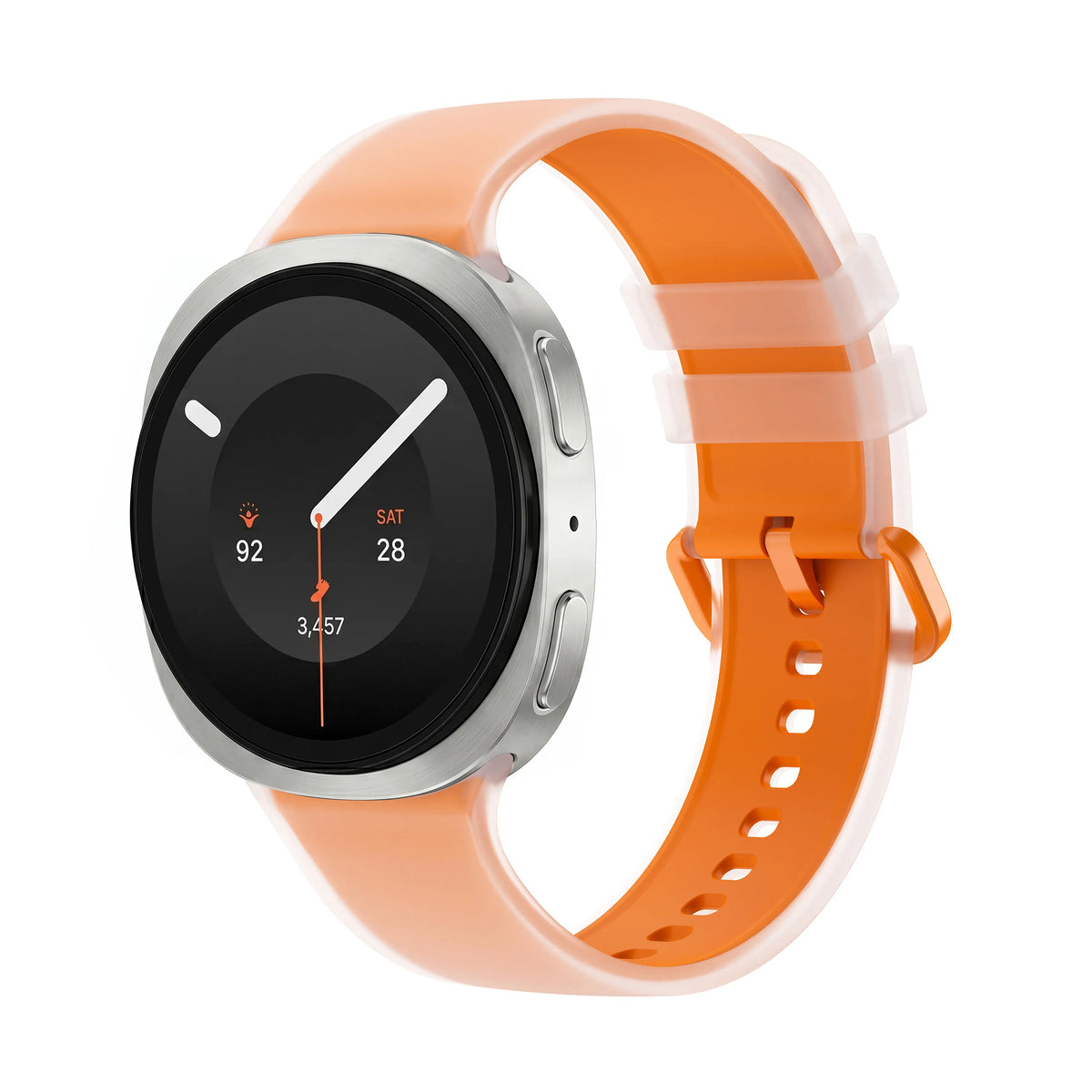 Samsung Galaxy Watch 8 - 44mm Jelly Silicone Strap (Orange)