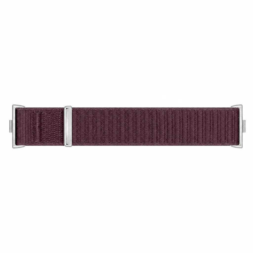 Bracelet nylon ondulé Xiaomi Smart Band 10 Pro (prune)