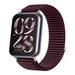 Bracelet nylon ondulé Xiaomi Smart Band 8 Pro (prune)