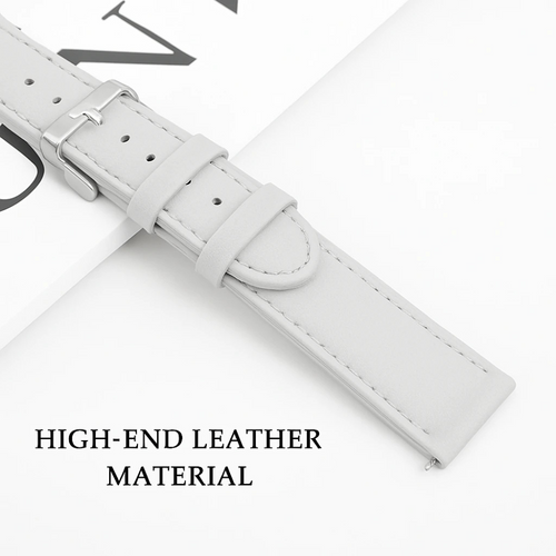 Bracelet cuir Samsung Galaxy Watch FE (blanc)