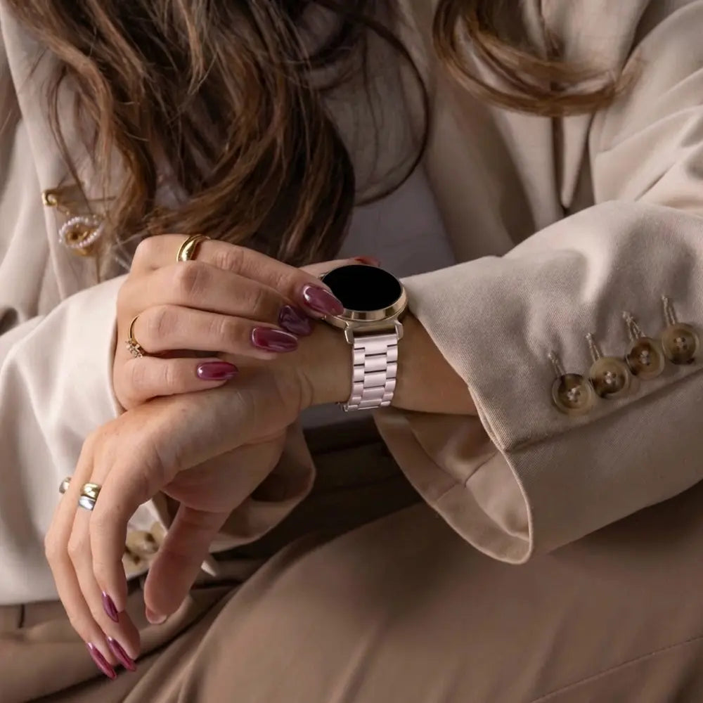 Bracelet acier Samsung Galaxy Watch 3 41mm (rose)