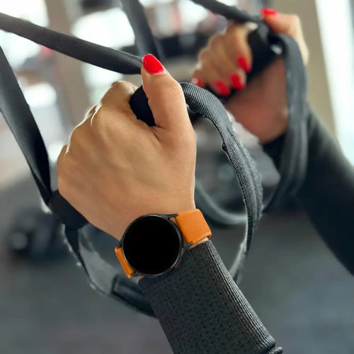 Bracelet silicone tissé Coros Pace 4 (orange)