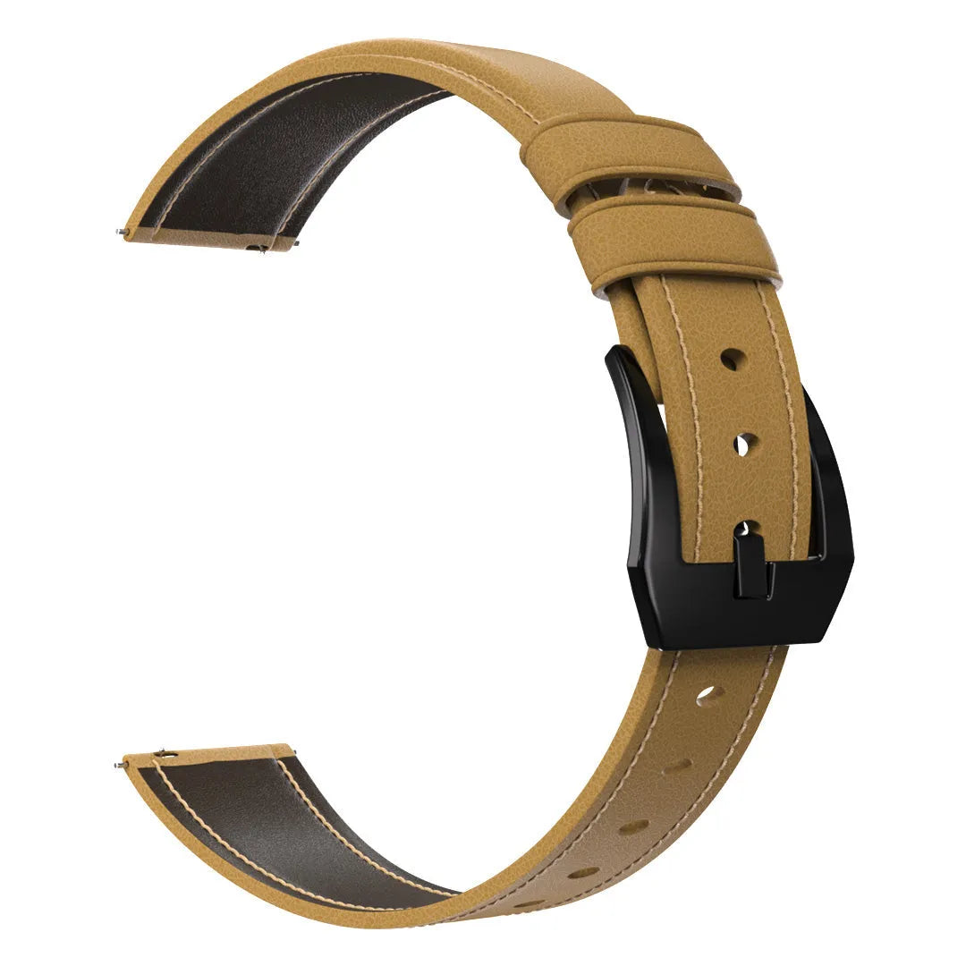 Bracelet cuir Oppo Watch X (beige)