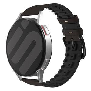 Amazfit GTS 4 Leather / Silicone Strap (Brown)