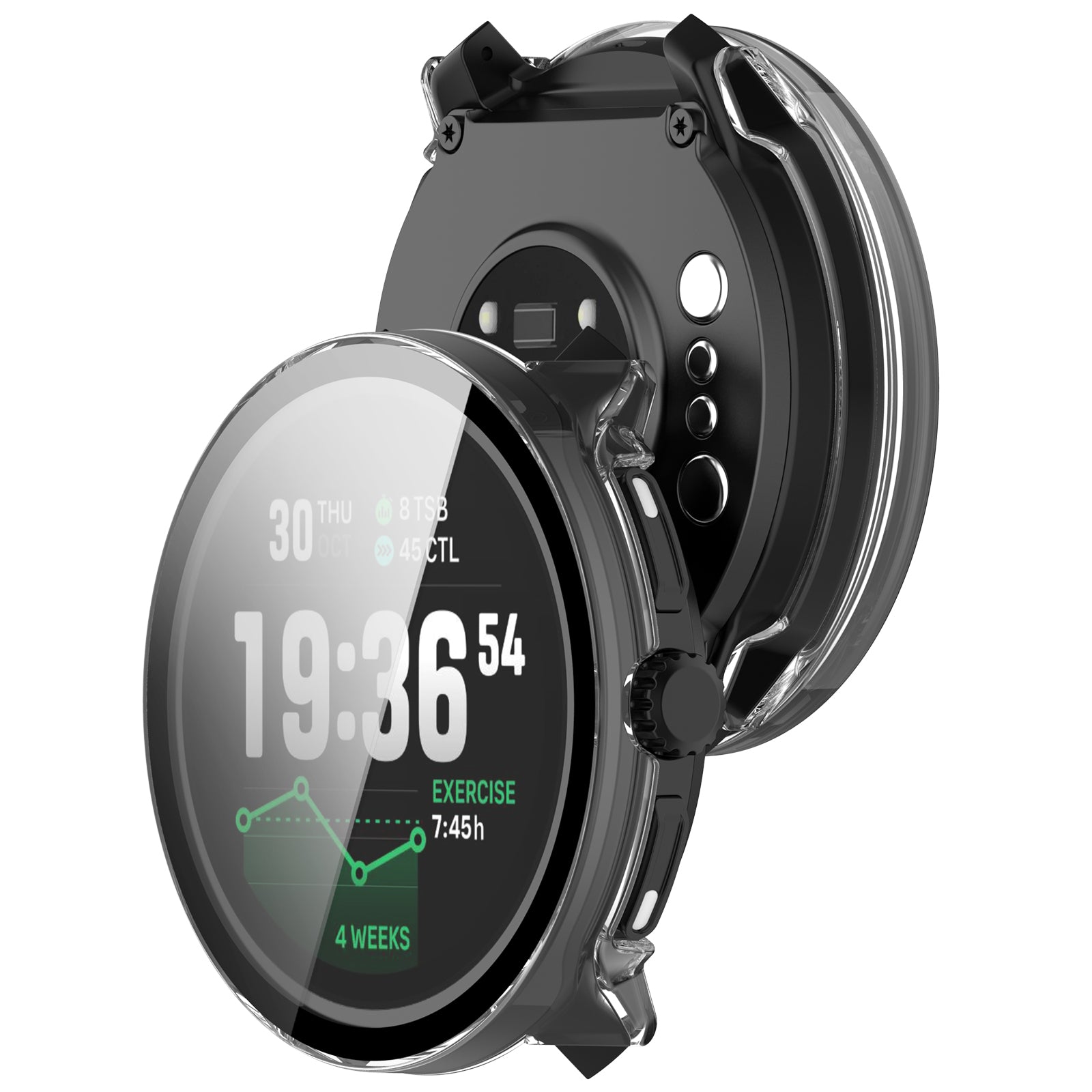 Coque avec verre PC Suunto Race 2 (transparent)