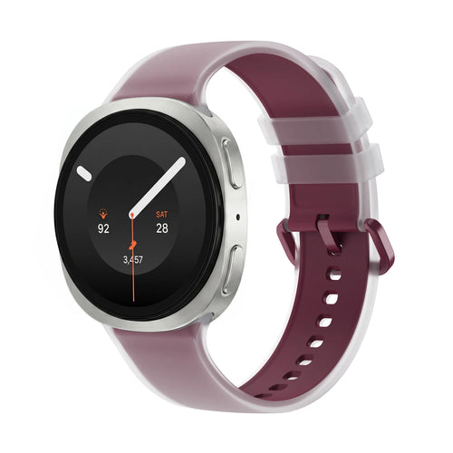 Samsung Galaxy Watch 8 - 44mm Jelly Silicone Strap (Wine Red)
