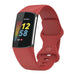 Bracelet silicone Fitbit Charge 6 (rouge)