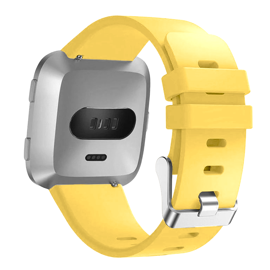 Bracelet silicone Fitbit Versa (jaune)