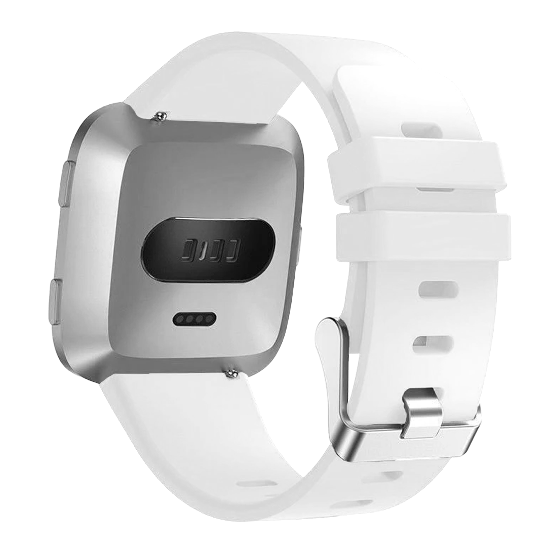Bracelet silicone Fitbit Versa (blanc)
