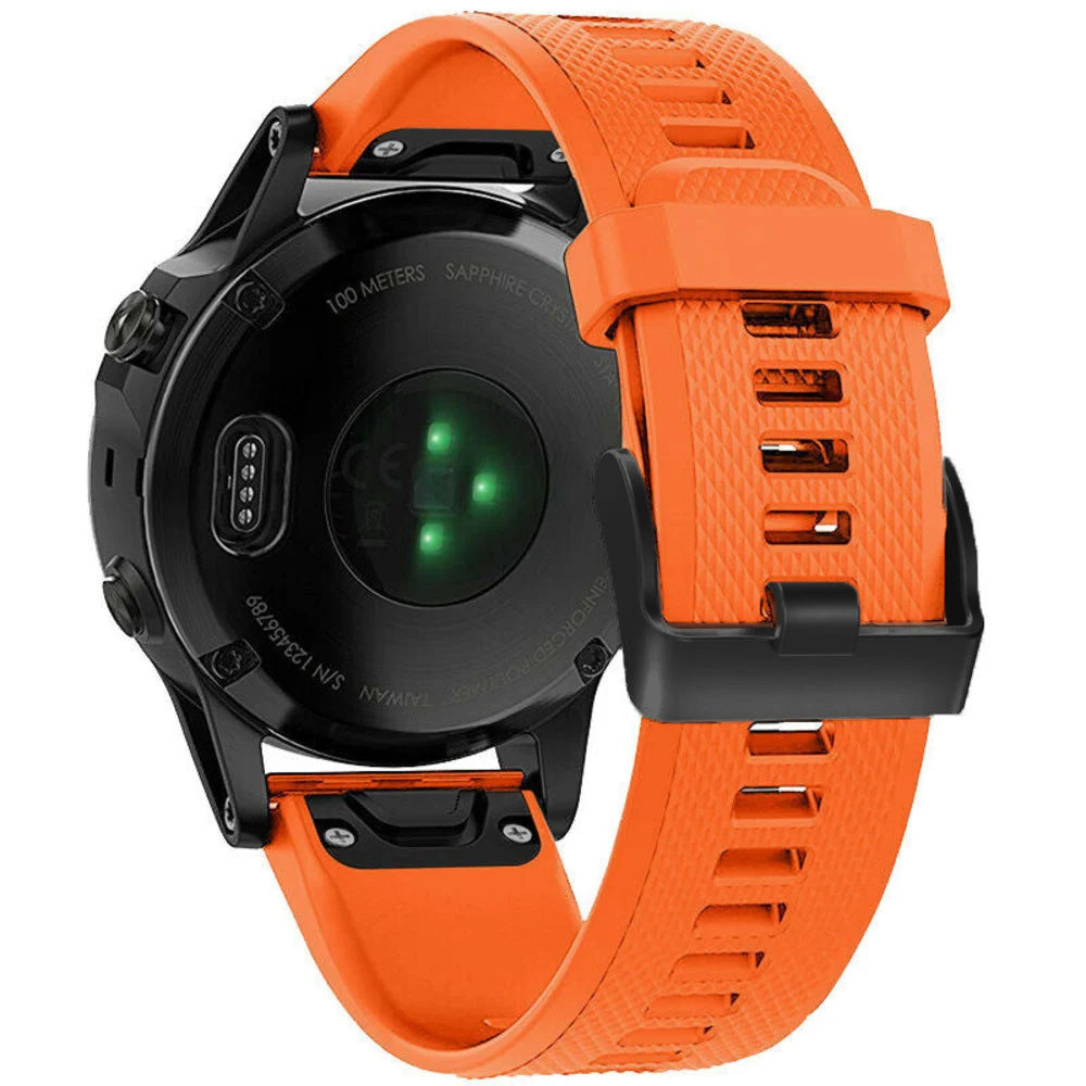 Garmin Fenix Silicone Strap (Orange)