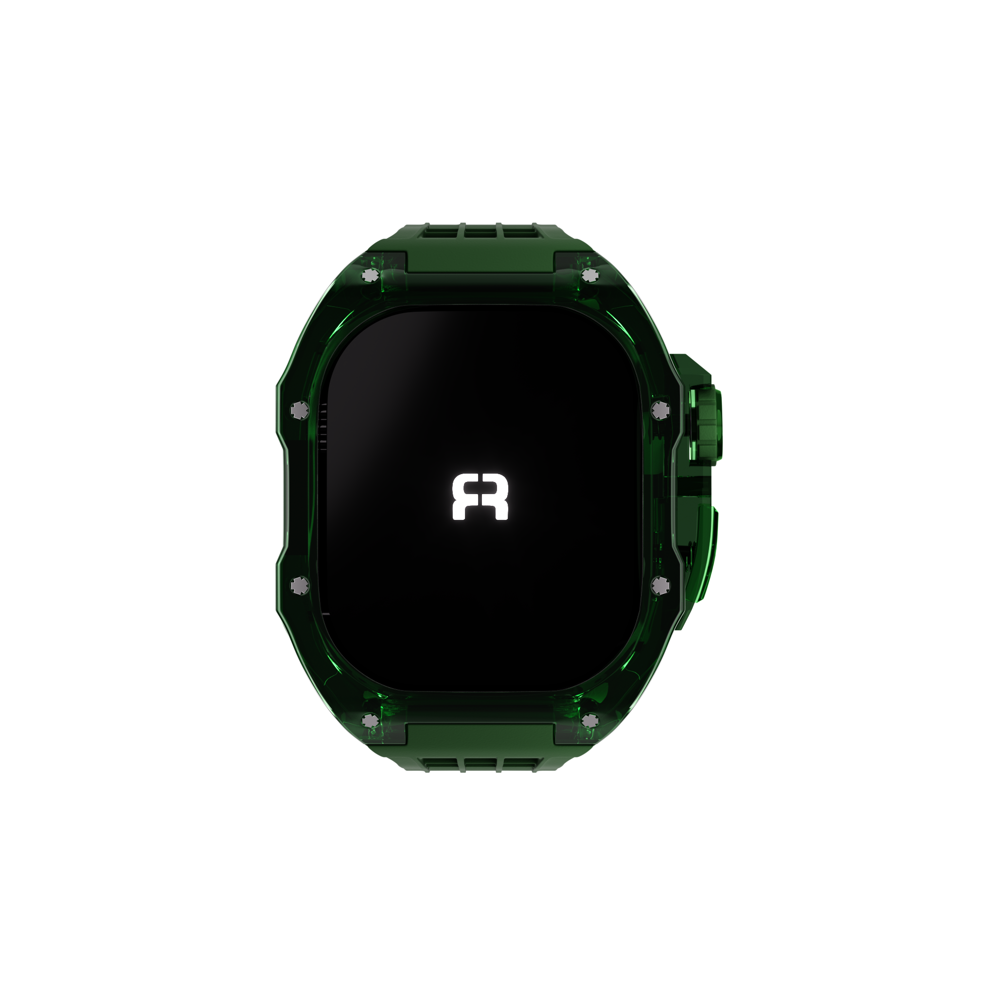 Reqior Boîtier en polymère avec bracelet en caoutchouc Apple Watch 45mm (vert)