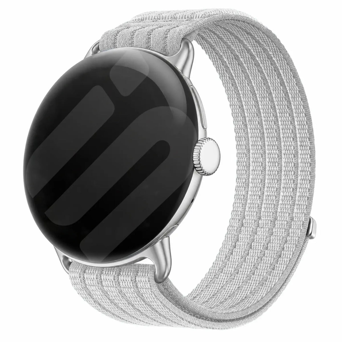 Bracelet nylon ultra fine Google Pixel Watch 5 - 45mm (gris clair)