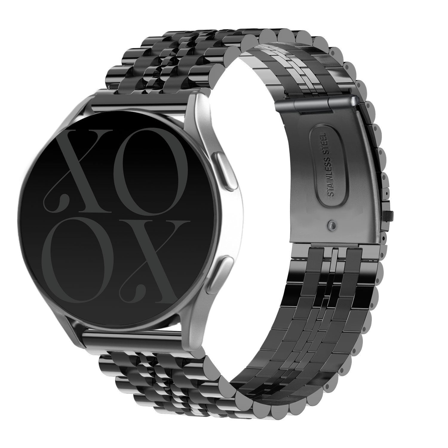 Bracelet acier xoxo Wildhearts Huawei Watch GT 3 46mm (noir)