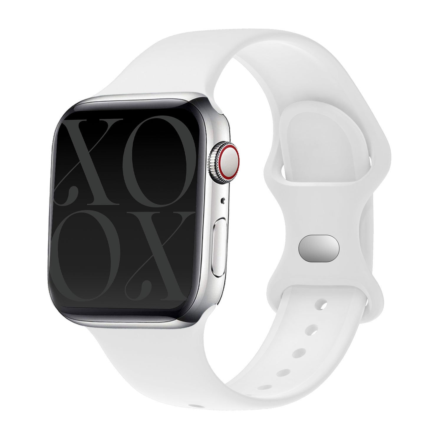 Bracelet silicone xoxo Wildhearts Apple Watch (blanc)