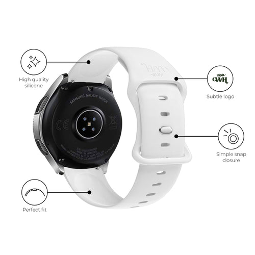 xoxo Wildhearts Bracelet silicone Samsung Galaxy Watch 7 - 44mm (blanc)