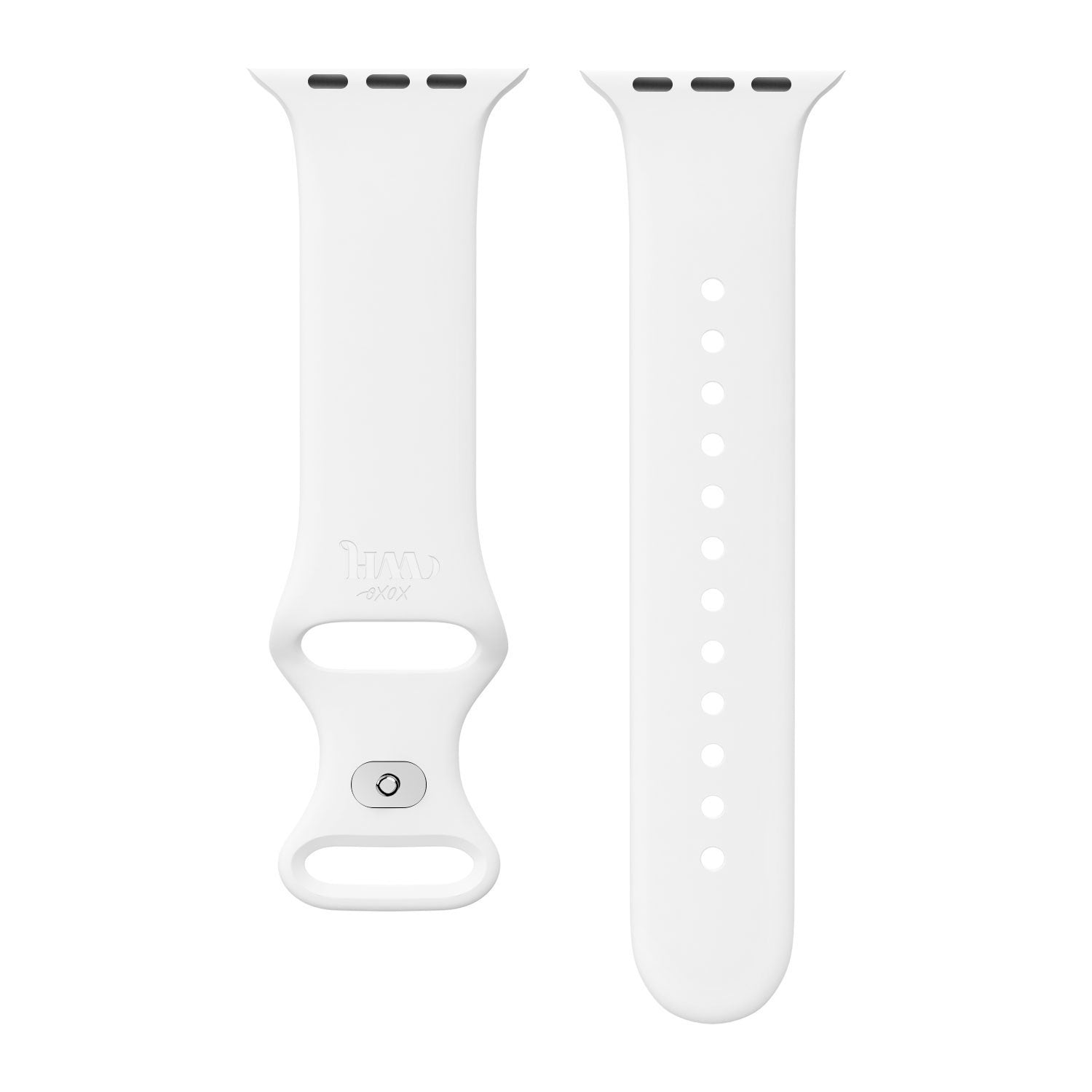 Bracelet silicone xoxo Wildhearts Apple Watch (blanc)