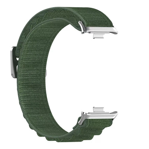 Bracelet Alpine nylon Xiaomi Smart Band 10 Pro (vert)