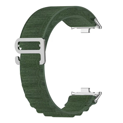 Bracelet Alpine nylon Xiaomi Smart Band 10 Pro (vert)