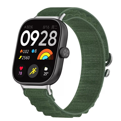 Bracelet Alpine nylon Xiaomi Smart Band 10 Pro (vert)