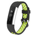 Bracelet sport Fitbit Alta HR (noir/vert)