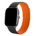 Bracelet silicone magnétique Xiaomi Amazfit GTS 2 (noir/orange)