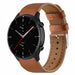 Bracelet cuir Amazfit GTR 2 (serré marron)