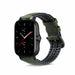 Bracelet silicone/cuir Amazfit GTS 2 (vert)