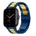Bracelet acier Amazfit GTS 2 (bleu/or)