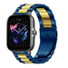 Bracelet acier Amazfit GTS 3 (bleu/or)