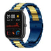 Bracelet acier Xiaomi Amazfit GTS (bleu/or)