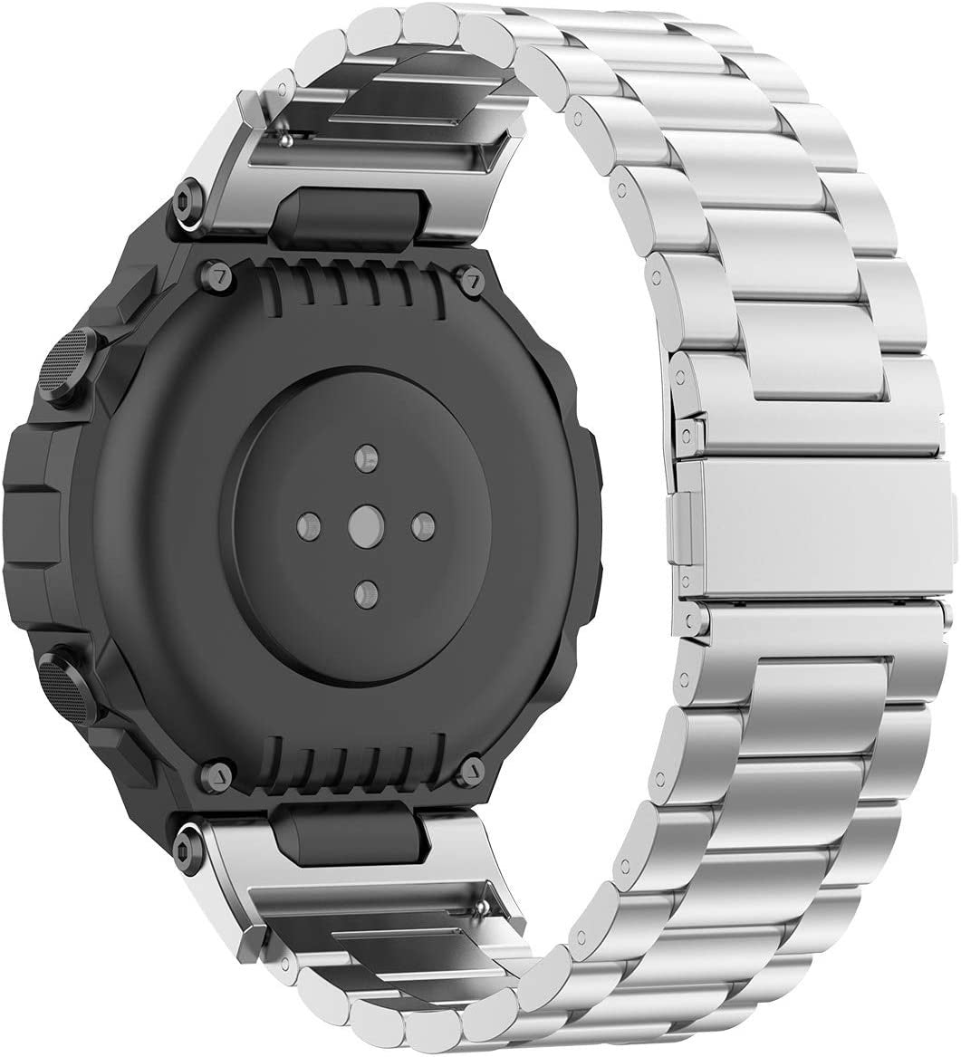 Amazfit T-Rex (Pro) Steel Strap (Silver) - Main Image