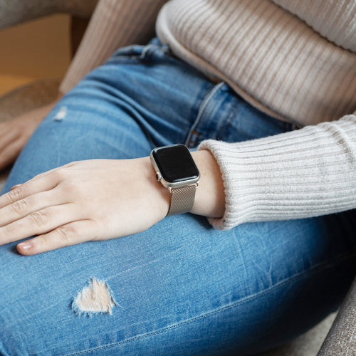 Bracelet milanais Apple Watch Ultra (champagne)