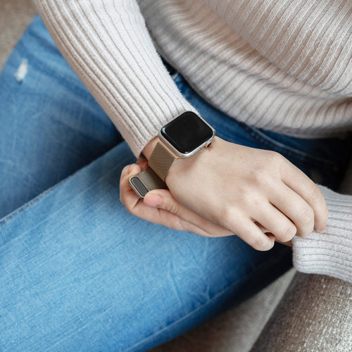 Bracelet milanais Apple Watch Ultra (champagne)