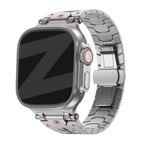 Bandz Bracelet acier granulé 'Deluxe' Apple Watch (argent)