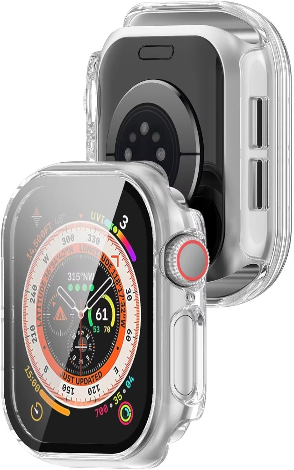 Coque rigide avec verre Apple Watch 11 (transparente)