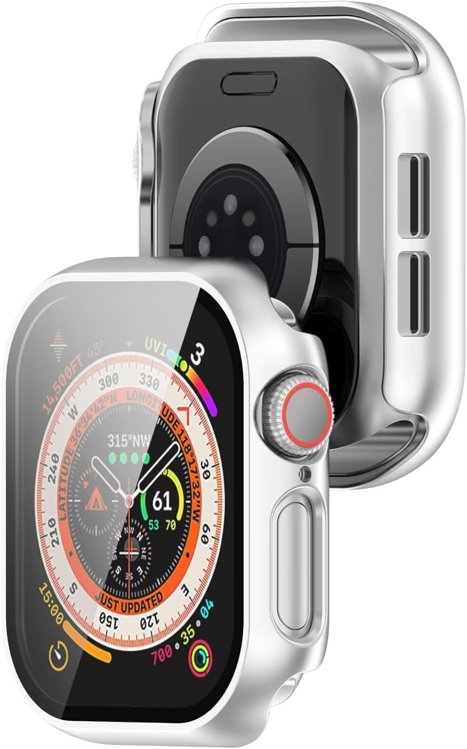 Coque rigide avec verre Apple Watch 11 (argent)