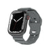 Bracelet silicone armure Apple Watch (gris foncé)
