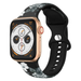 Grey Flower Apple Watch Strap