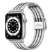 Bracelet Apple Watch acier inoxydable (argent/noir)