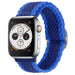 Bracelet Apple Watch nylon tissé réglable (bleu)