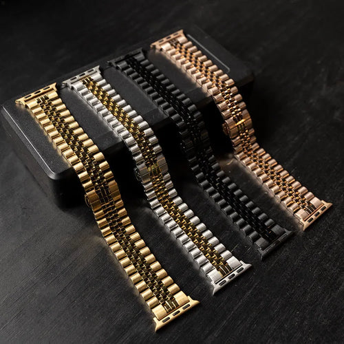 Bracelet acier Apple Watch Jubilé (or)