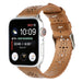 Bracelet cuir à motifs Apple Watch (marron)