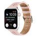 Bracelet cuir à motifs Apple Watch (rose)