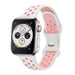 Bracelet Apple Watch sport (blanc/rose)