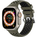 Bracelet à boucle sport Apple Watch (vert armée/noir)