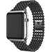Bracelet perles acier Apple Watch (noir)
